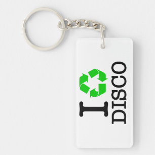 Ik Recyclen Disco Sleutelhanger