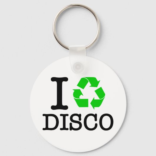 Ik Recyclen Disco Sleutelhanger (Voorkant)
