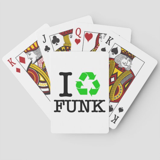 Ik Recyclen Funk Pokerkaarten (Achterkant)