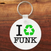 Ik Recyclen Funk Sleutelhanger (Voorkant)