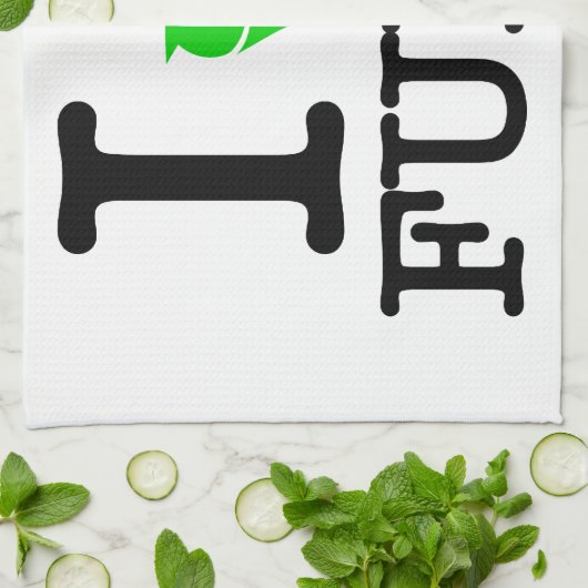 Ik Recyclen Funk Theedoek (Gevouwen)