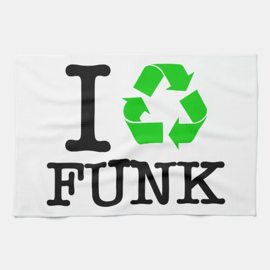 Ik Recyclen Funk Theedoek (Horizontaal)