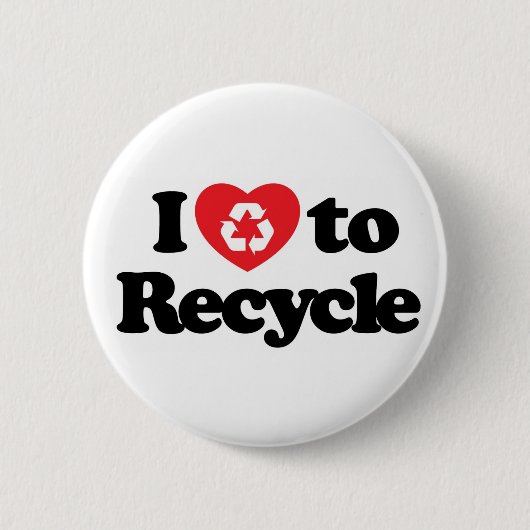 Ik recyclen graag Button (Voorkant)