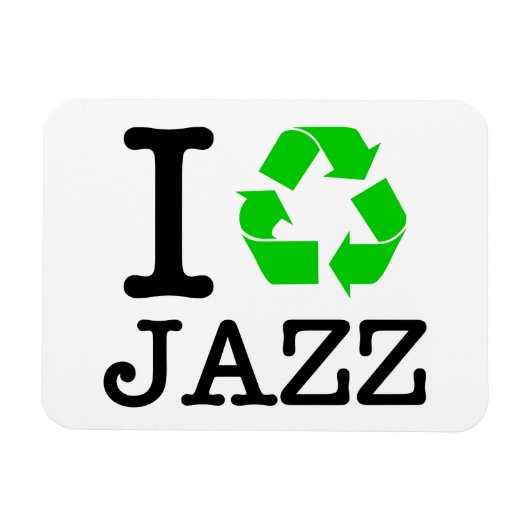 Ik Recyclen Jazz Magneet (Horizontaal)