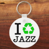 Ik Recyclen Jazz Sleutelhanger (Voorkant)