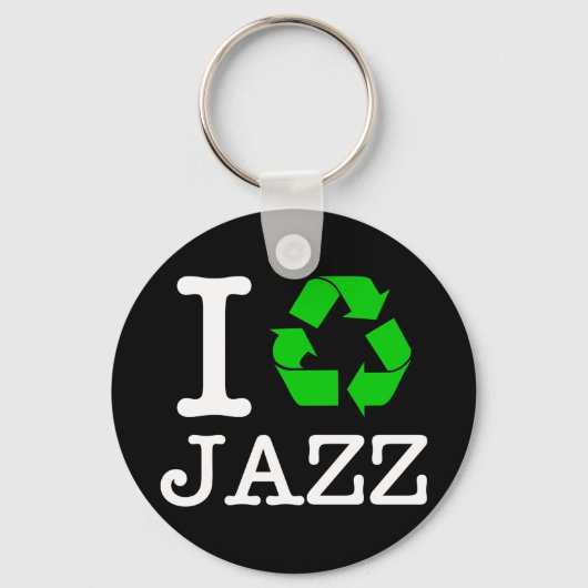 Ik Recyclen Jazz Sleutelhanger (Voorkant)