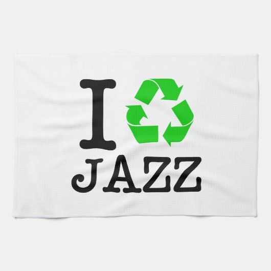 Ik Recyclen Jazz Theedoek (Horizontaal)