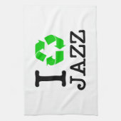Ik Recyclen Jazz Theedoek (Verticaal)