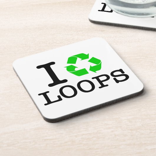 Ik Recyclen Loops Onderzetter (Linkerzijde)