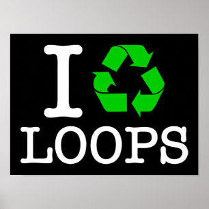 Ik Recyclen Loops Poster