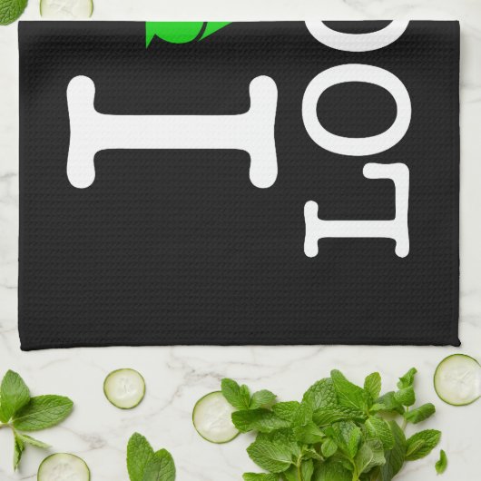 Ik Recyclen Loops Theedoek (Gevouwen)