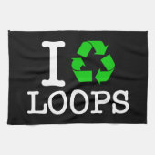 Ik Recyclen Loops Theedoek (Horizontaal)