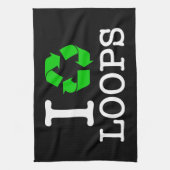 Ik Recyclen Loops Theedoek (Verticaal)