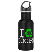 Ik Recyclen Loops Waterfles (Voorkant)