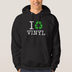 Ik Recyclen vinyl Hoodie