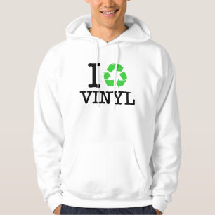 Ik Recyclen vinyl Hoodie
