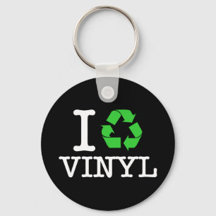 Ik Recyclen vinyl Sleutelhanger