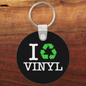 Ik Recyclen vinyl Sleutelhanger (Voorkant)