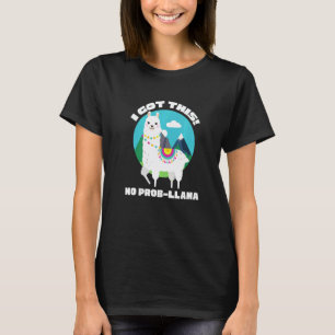 Ik Red Het Geen Probleem Lama Antiek Geen Problee T-shirt