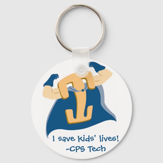 Ik red kinderen levens!-CPS Tech Sleutelhanger (Voorkant)