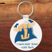 Ik red kinderen levens!-CPS Tech Sleutelhanger (Voorkant)