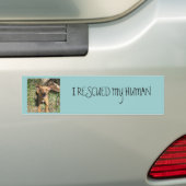 Ik redde mijn mens bumpersticker (Op auto)