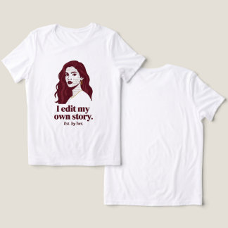 Ik Redigeer Mijn Eigen Verhaal | Literaire Vrouwel Tri-Blend Shirt