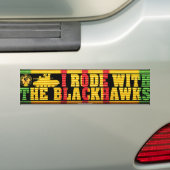 Ik reed met de Blackhawks M551-Bumpersticker Bumpersticker (Op auto)