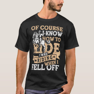 Ik reed toen ik van mijn paard viel & Hoefijzer T-shirt