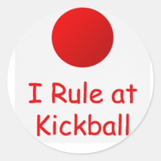Ik regel bij Kickball sticker (Voorkant)