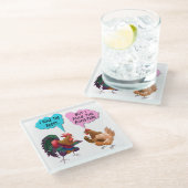 Ik regel de hals glazen onderzetter (Schuin)