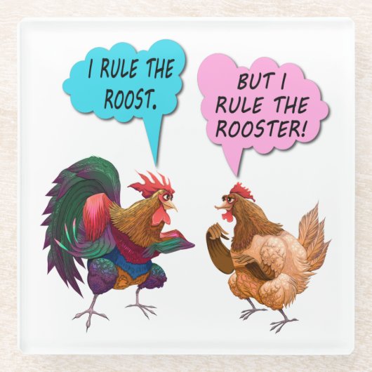 Ik regel de hals glazen onderzetter (Voorkant)