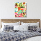 Ik reis graag canvas afdruk (Insitu (Slaapkamer))