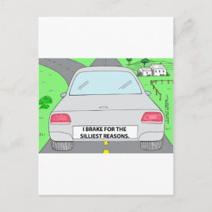 Ik rem af voor...Grappige stripgeschenken en verza Briefkaart