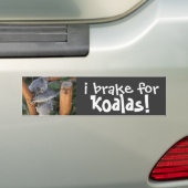 Ik rem op KOALAS! schattige Bumpersticker (Op auto)
