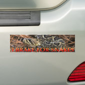 Ik rem op slangen bumpersticker (Op auto)