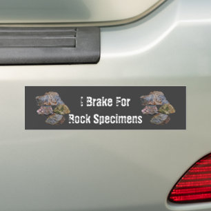 Ik rem voor de grappige rotsen bumpersticker