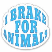 IK REM VOOR DIEREN Raam en Auto Decals Sticker (Voorkant)