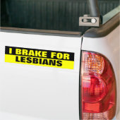 IK REM VOOR LESBIENNES BUMPERSTICKER (Op Truck)