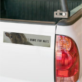 Ik rem voor noten bumpersticker (Op Truck)