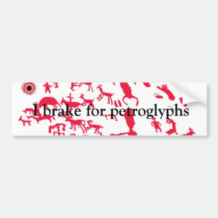 Ik rem voor petrogliefen bumpersticker