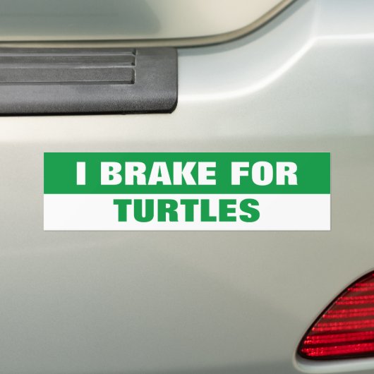 IK REM VOOR SCHILDPADDEN BUMPERSTICKER (Op auto)