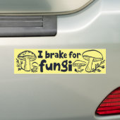IK REM VOOR SCHIMMELS Schattigee Paddenstoelen Foe Bumpersticker (Op auto)