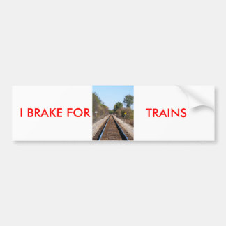 IK REM VOOR, TREINEN BUMPERSTICKER