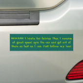 Ik remt voor feeën... Pagan Bumpersticker (Op auto)