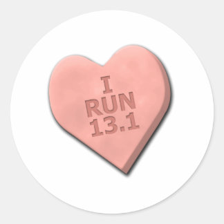 Ik ren 13.1 ronde sticker
