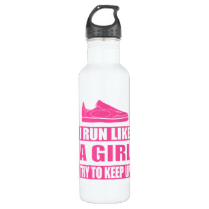 Ik ren als een meisje waterfles 
