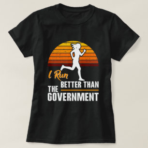 Ik Ren Beter Dan De Overheid Grappige Hardloper T-shirt