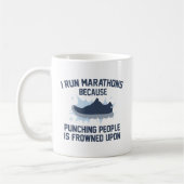 Ik ren Marathons Koffiemok (Links)