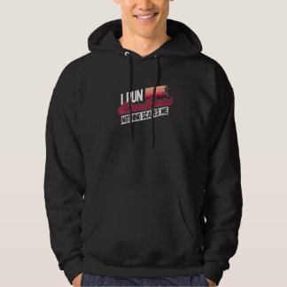 Ik ren marathons Niets maakt me bang  Vrouwen Mara Hoodie